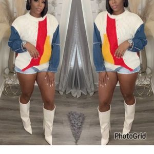 Bold Red and Yellow Crew Neck Sweater with Unique Textures